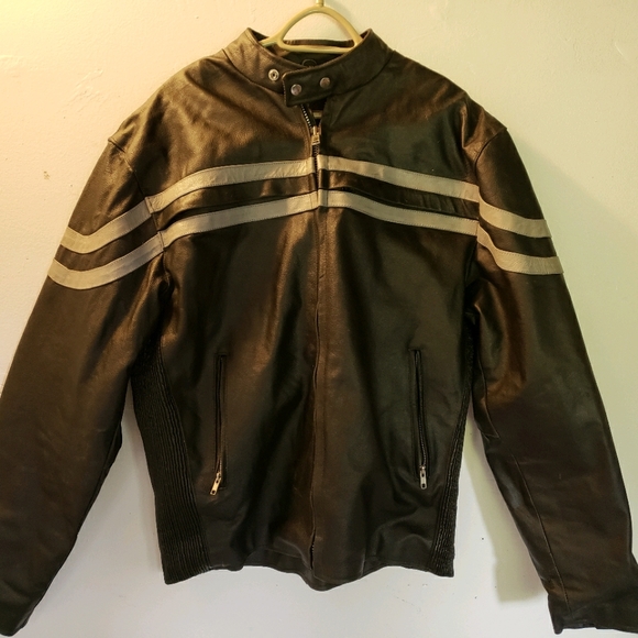 Leather Riding Jacket XL - Picture 1 of 8